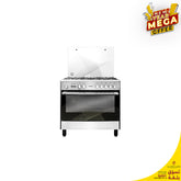 TORNADO 90CM - 5 Burners - Stainless+ full Safety + Dishwarmer + Convection One fan