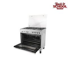 TORNADO 90x60CM - 5 Burners - Stainless + full Safety + Grill
