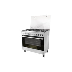 TORNADO 90x60CM - 5 Burners - Stainless + full Safety + Grill