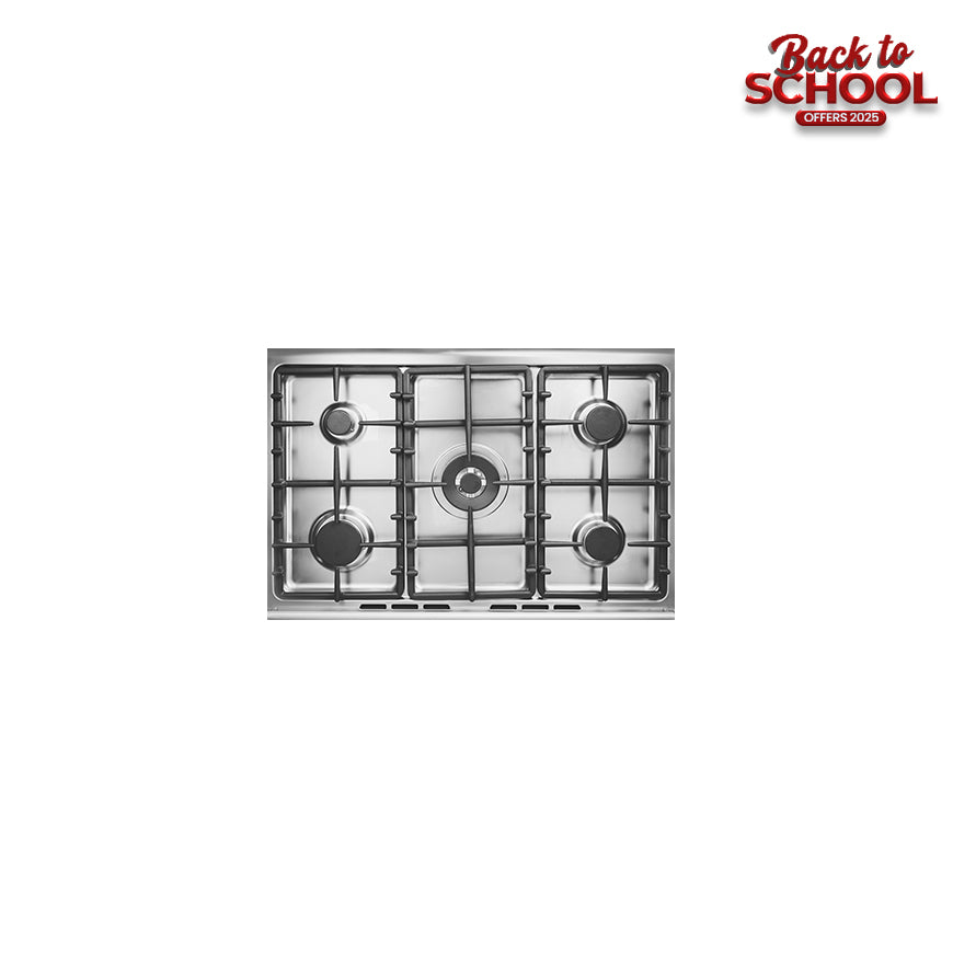 TORNADO 90CM - 5 Burners - Stainless+ full Safety +  Dishwarmer + Convection One fan