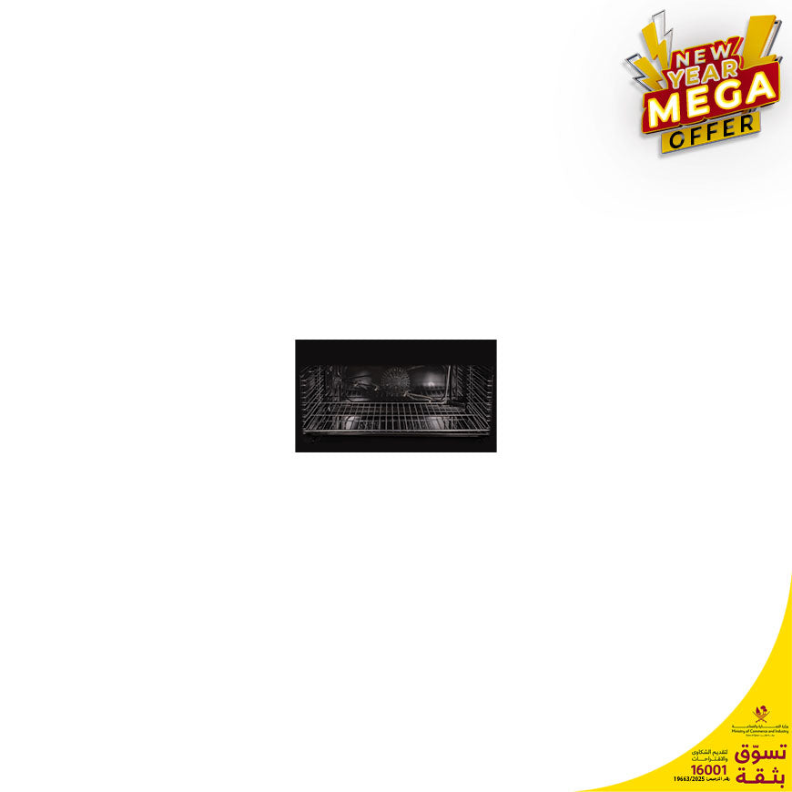 TORNADO 90CM - 5 Burners - Stainless+ full Safety +  Dishwarmer + Convection One fan